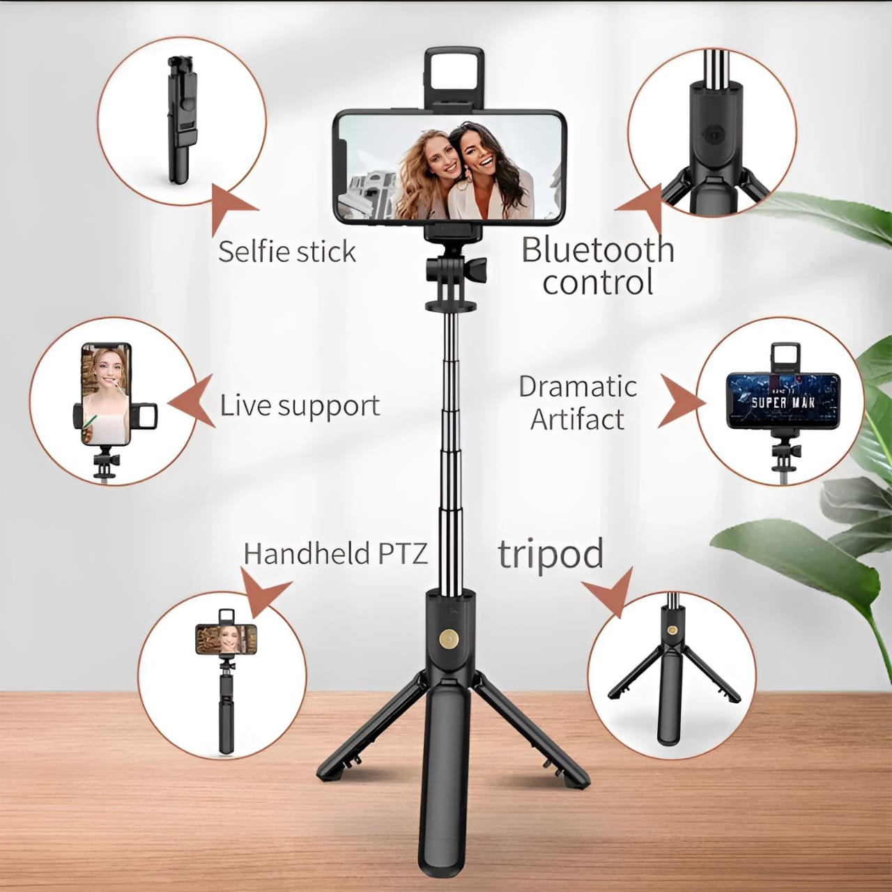 Wireless Selfie Stick & Tripod