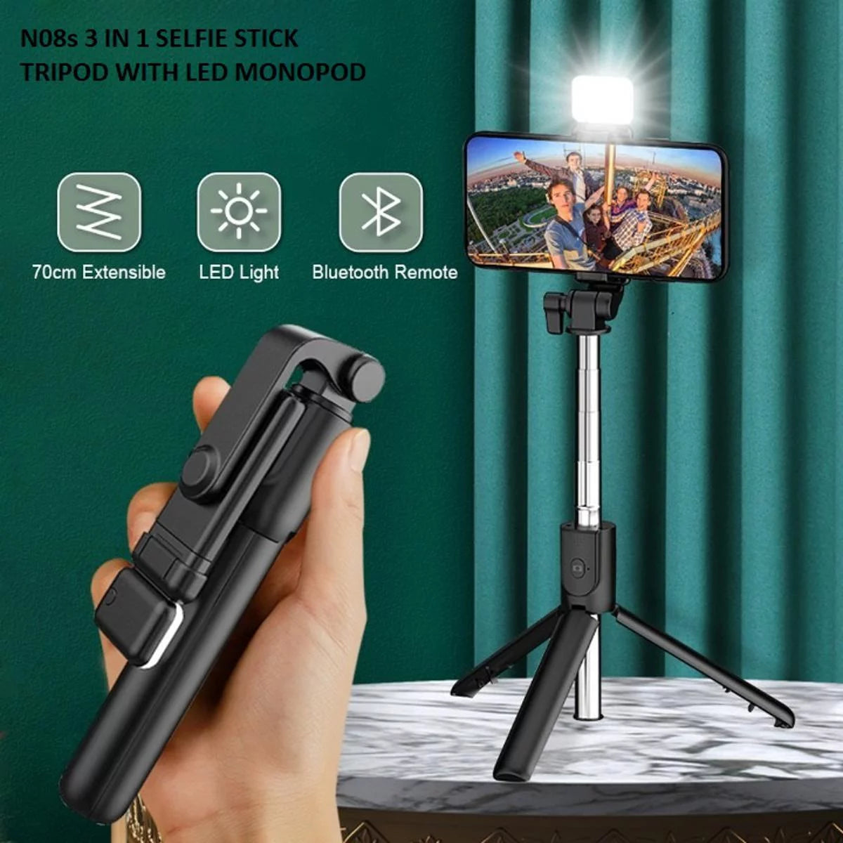 Wireless Selfie Stick & Tripod